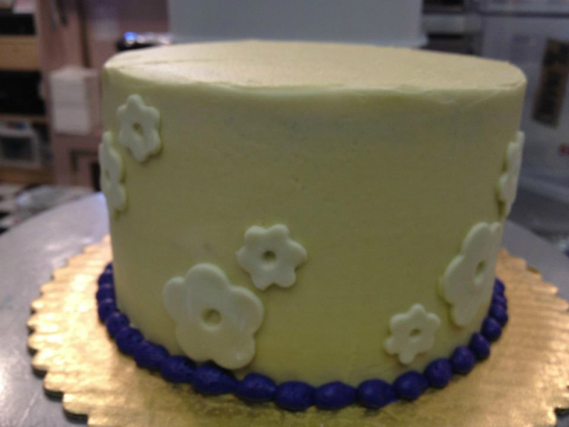 Wedding Cake with handmade fondant decorations